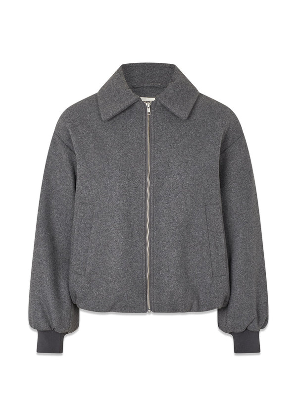 Ommimd jas - Donkergrijs gemêleerd-Bovenkleding-Modström-Butler Loftet