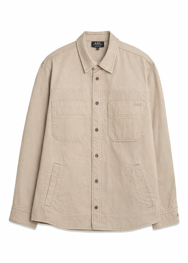 Overshirt Denim Japonais - Beige-Overhemden-A.P.C-Butler Loftet