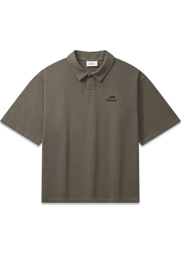 Oversize polo - Steengrijs-T-shirts-Bareen-Butler Loftet