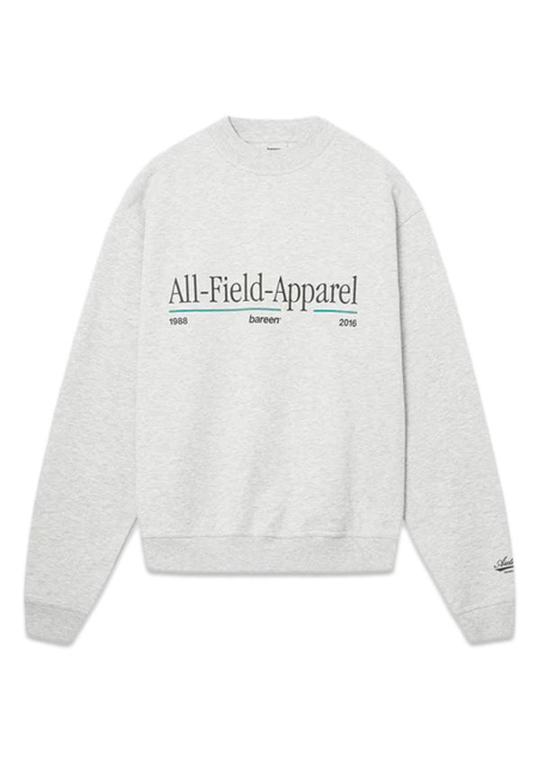 Oversized ronde hals - All-Field-kleding - Cloudy Grey-Sweatshirts-Bareen-Butler Loftet