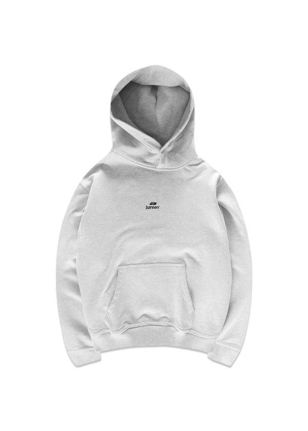 Oversized Hoodie-logo - Cloudy Grey-Hoodies-Bareen-Butler Loftet