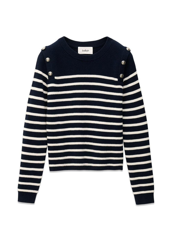 PULL MATIO - Marineblauw-Gebreide kleding-Ba&sh-Butler Loftet