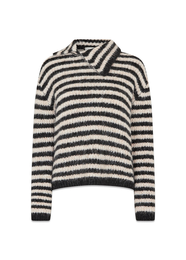 Packermd coltrui - Zwart Beige Gestreept-Knitwear-Modström-Butler Loftet