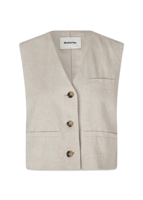 ParkMD vest - Crème Melk-Blazers-Modström-Butler Loftet