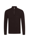 Patton Half Zip - Bruin Flanel-Knitwear-Oscar Jacobson-Butler Loftet