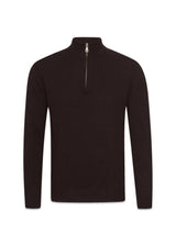 Patton Half Zip - Bruin Flanel-Knitwear-Oscar Jacobson-Butler Loftet