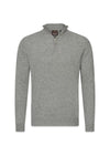 Patton Half Zip - Grijs Melange-Knitwear-Oscar Jacobson-Butler Loftet