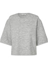 Petronellamd SS o-neck - Grey Melange-Knitwear-Modström-Butler Loftet