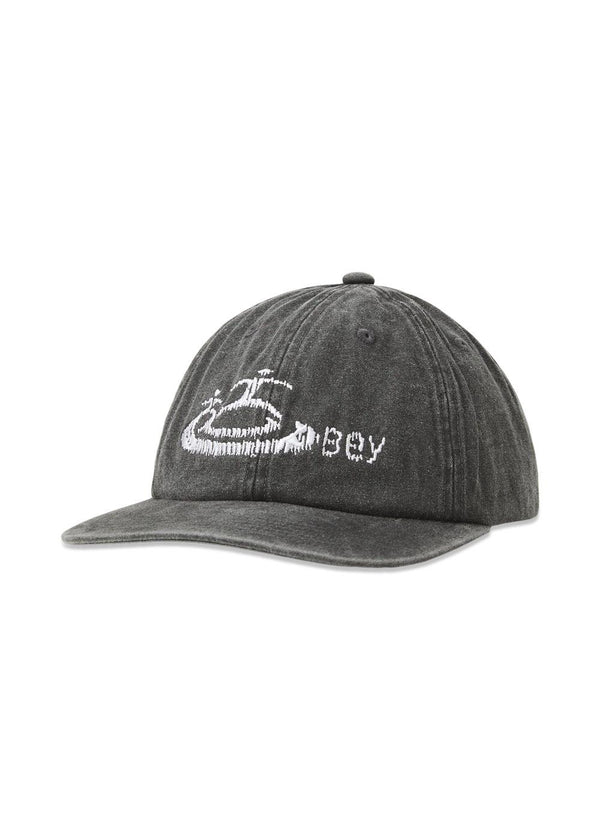 Pigment Obey Corp 6 Panel - Pigment Zwart-Hoofddeksel-OBEY-Butler Loftet