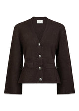 Pixie Gebreid Vest - Donkerbruin-Knitwear-Neo Noir-Butler Loftet