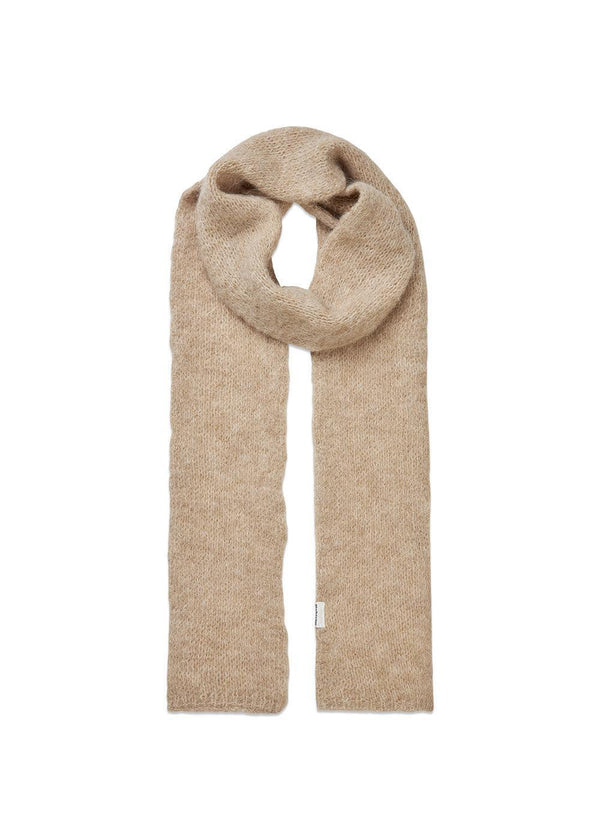 Polliemd effen sjaal - Beige Melange-Sjaal-Modström-Butler Loftet