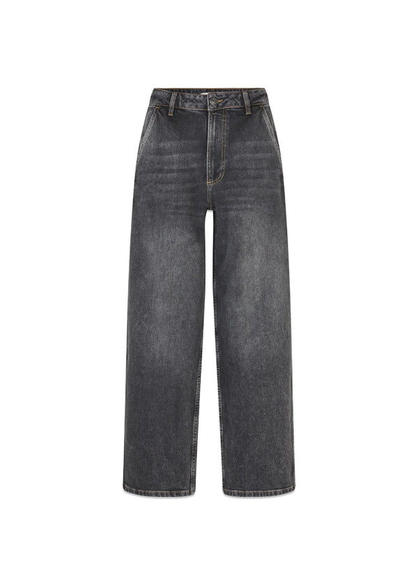 Poppymd jeans - Black Wash-Jeans-Modström-Butler Loftet