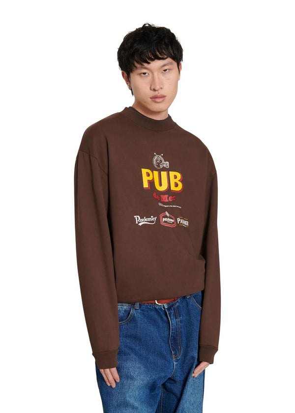 Pub Sweatshirt - Bordeaux-Sweatshirts-Pas de Mer-Butler Loftet