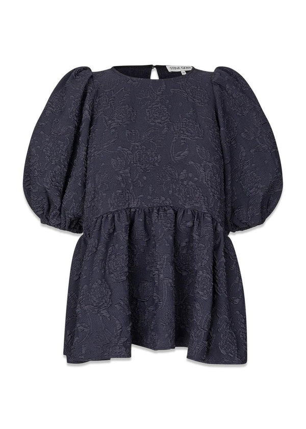Peplum-top met pofmouwen - Garden Relief-Blouses-Stine Goya-Butler Loftet