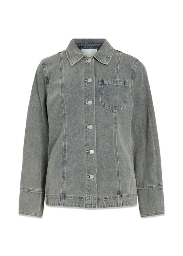 ROUVIVIAN L/S DENIM SHIRT - Lichtblauw Denim-Overhemden-ROUGE EDIT-Butler Loftet