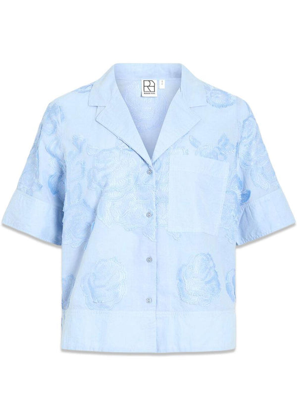 ROUZOELLA 3/4 RESORT COLLAR SHIRT - Open Air-Blouses-ROUGE EDIT-Butler Loftet