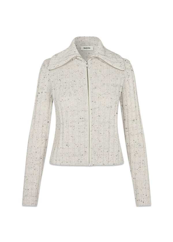 Raulmd colvest - Sand Speckle-Knitwear-Modström-Butler Loftet