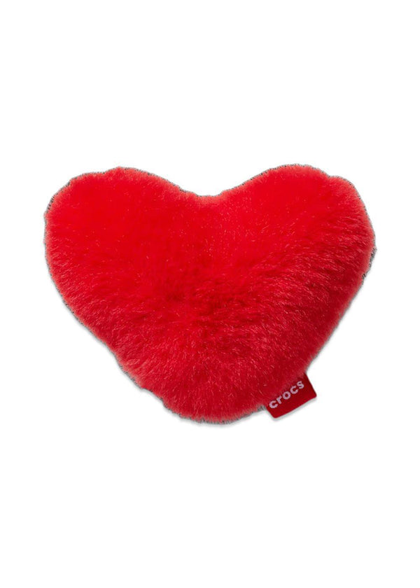 Red Fuzzy Heart - Red-Accessories-Crocs-Butler Loftet