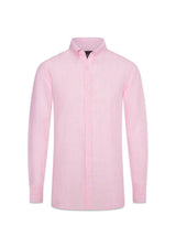 Reg Fit BD Signature Linnen - Roze-Overhemden-Oscar Jacobson-Butler Loftet
