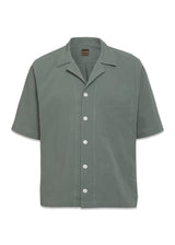 Reg Fit Cuban SS Seersucker overhemd - Balsam Green-shirts-Oscar Jacobson-Butler Loftet