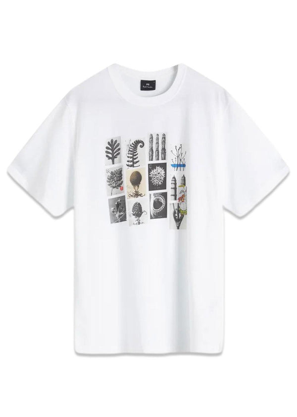 Reg Fit SS T Shirt Dessert - White-T-shirts-Paul Smith - PS-Butler Loftet