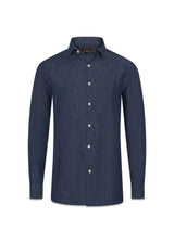 Reg Fit Wide Spread - Midnight Blue-Overhemden-Oscar Jacobson-Butler Loftet