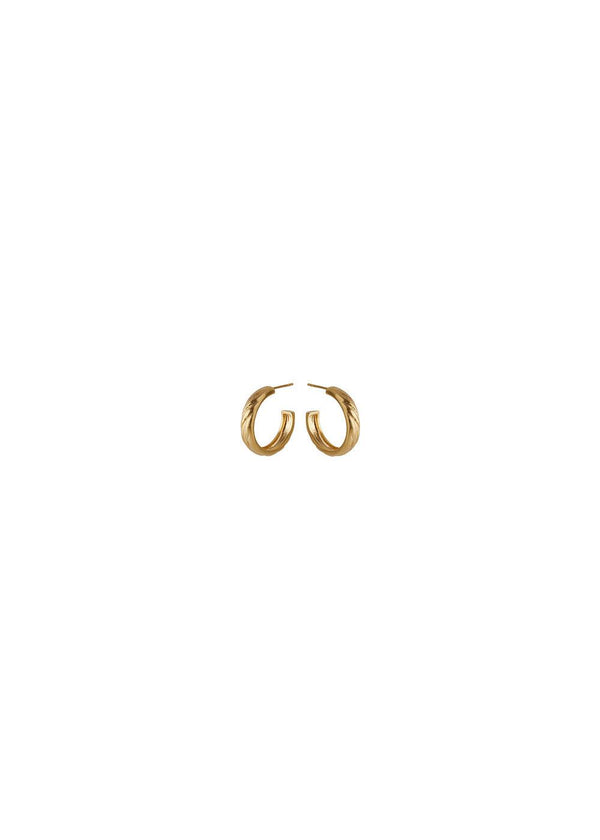 River Hoops - Forgyldt-Jewellery-Pernille Corydon-Butler Loftet