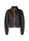 Oval Square's OSRocker Leren Bomber - Vintage Donker Eiken. Koop hier bovenkleding.