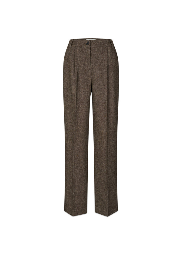 Rockymd broek - Donkerbruin Melange-broek-Modström-Butler Loftet