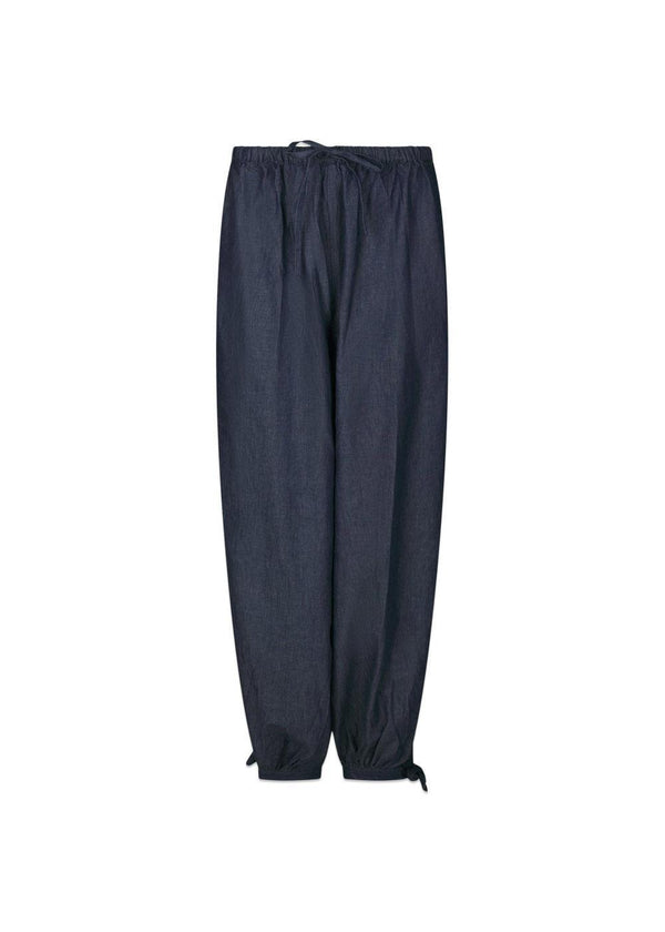 Roxane Balloon Denim Broek - Blauw-Broek-Neo Noir-Butler Loftet