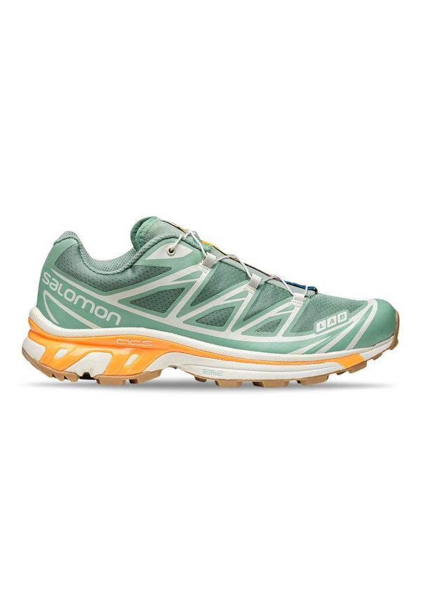Salomons SHOES XT-6 Granite Green/Aquifer/Blazing Orange - Sneakers. Køb sneakers her.
