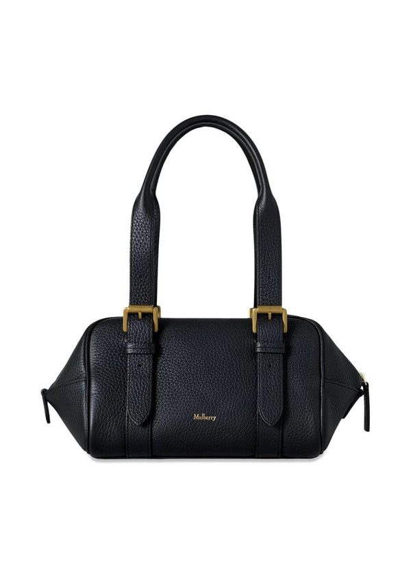 SMALL BOSTON HEAVY GRAIN - Zwart-Tassen-Mulberry-Butler Loftet