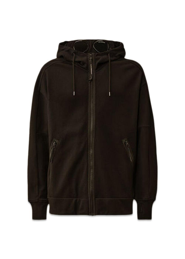 SWEATSHIRTS MET CAPUCHON OPEN DIAGONAL - Zwart-Hoodies-C.P. Bedrijf-Butler Loftet