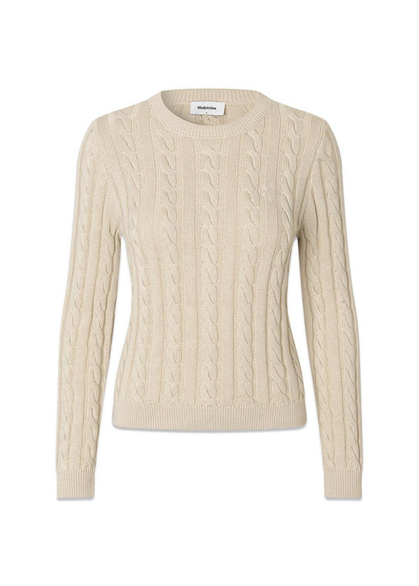 Sabremd o-hals - Summer Sand-Knitwear-Modström-Butler Loftet
