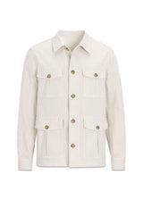 Safari Shirtjack - Crèmewit-Bovenkleding-Oscar Jacobson-Butler Loftet