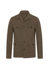 Safari Shirt Jacket - Rosciola Green-Outerwear-Oscar Jacobson-Butler Loftet