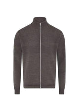 Saltum Sailor Zip - Donkerkaki Mel-Knitwear-Clipper-Butler Loftet