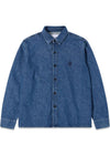 Sebastian Shirt LS - Blauw-shirts-Edwin-Butler Loftet