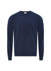 Sheffield Pullover O Neck Cashmere - Captain Navy-Knitwear-Clipper-Butler Loftet