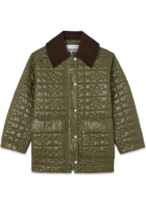 Glanzend gewatteerd jack - Kalamata-Outerwear-Ganni-Butler Loftet