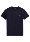 Op maat gemaakt slim fit T-shirt met korte mouwen - Blauw-T-shirts-Ralph Lauren-Butler Loftet