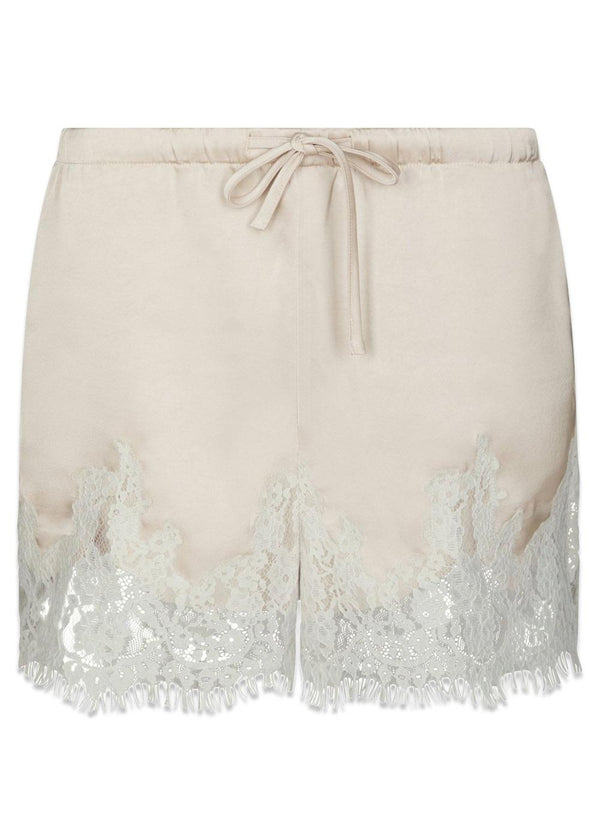 Siena Lace Shorts - Champagne-Shorts-Neo Noir-Butler Loftet