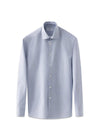 Slank, fijn gestreept signature-twill overhemd - Mid Blue-Shirts-Eton-Butler Loftet