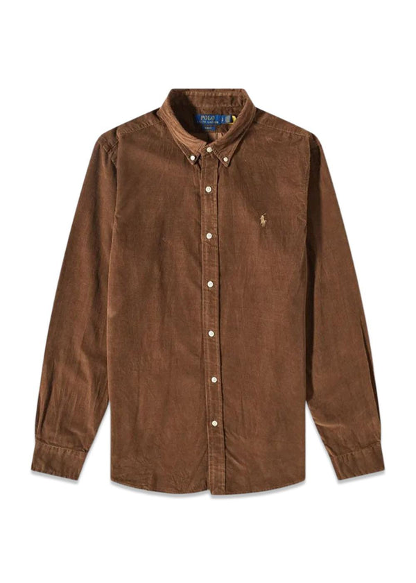 Slim Fit Corduroy overhemd - Bruin-Overhemden-Ralph Lauren-Butler Loftet