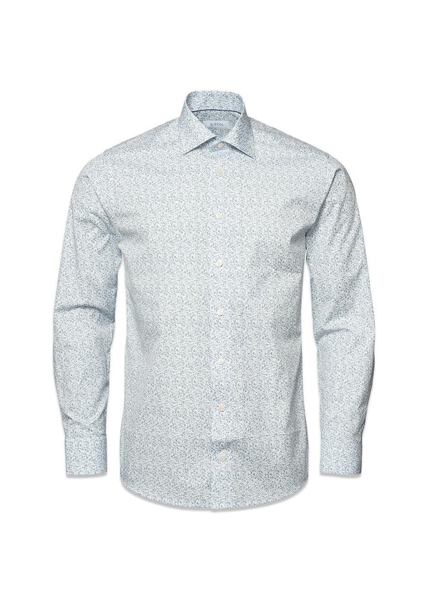 Slank overhemd met bloemenprint - Lichtblauw-Shirts-Eton-Butler Loftet