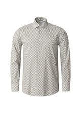 Slim - Geometric Signature Twill - Green Print-Shirts-Eton-Butler Loftet