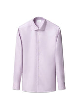 Slank kenmerkend dobby-overhemd met visgraatmotief - Roze-Shirts-Eton-Butler Loftet