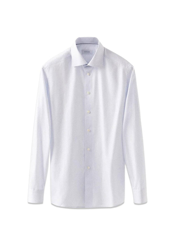 Slank poplin overhemd - Lichtblauw-Shirts-Eton-Butler Loftet