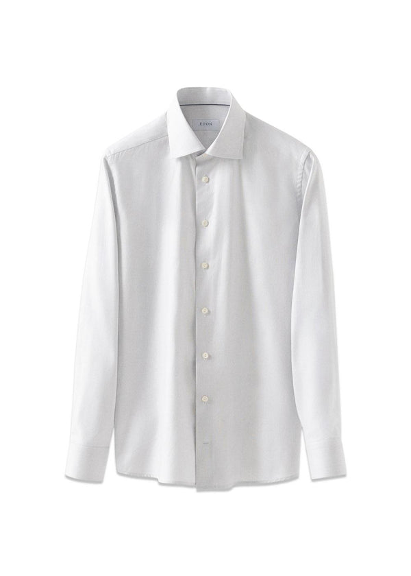 Slim - Semi Solid Fine Twill - Melange-Overhemden-Eton-Butler Loftet