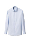 Slank overhemd van kenmerkende keperstof met geometrisch effect - Lichtblauw-Shirts-Eton-Butler Loftet
